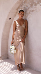 Ziah Maxi Dress - Latte