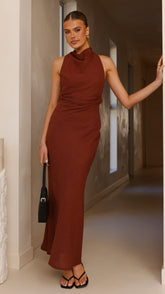 Velaris Maxi Dress - Burgundy