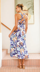 Reba Maxi Dress - Donatella Azure