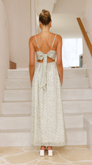 Azura Maxi Dress - Green Floral