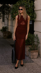 Zarah Maxi Dress - Cherry