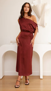 Prudence Maxi Dress - Wine