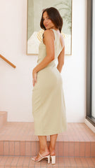 Alaina Midi Dress - Sage