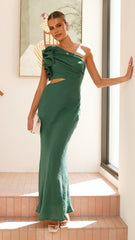 Amina Maxi Dress - Forest Green