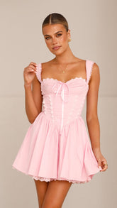 Avery Mini Dress - Pink