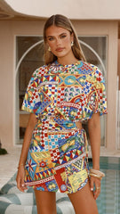 Brizzie Mini Dress - Phaedra Print