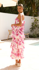 Indi Maxi Dress - Pink Floral