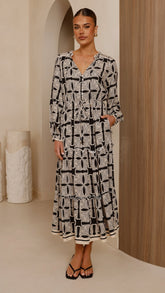 Lani Maxi Dress - Cortana Print