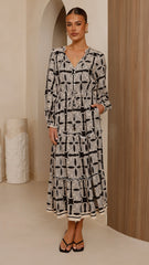 Lani Maxi Dress - Cortana Print