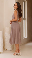 Kaida Midi Dress - Mocha