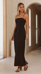 Carabella Maxi Dress - Black