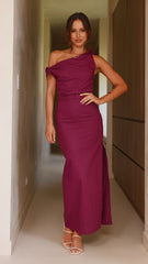Simone Maxi Dress - Wine