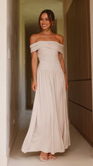 Manalla Maxi Dress - Stone