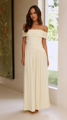Manalla Maxi Dress - Lemon