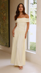 Manalla Maxi Dress - Lemon