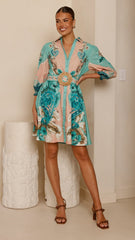 Macy Mini Dress - Willow Print