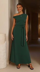 Gemma Maxi Dress - Emerald Green