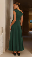Gemma Maxi Dress - Emerald Green