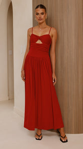 Libertine Maxi Dress - Cherry