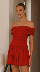 Manalla Mini Dress - Cherry