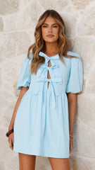 Arana Mini Dress - Blue