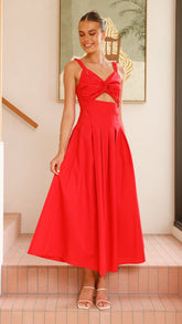 Bryce Maxi Dress - Red