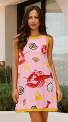 Oceania Mini Dress - Shell Lover Print
