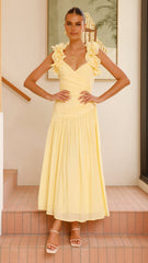 Alma Maxi Dress - Yellow
