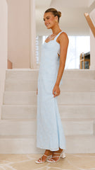 Gianna Maxi Dress - Blue Lace