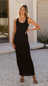 Zahara Maxi Dress - Black