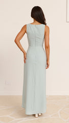 Pamela V Neck Maxi Dress - Sage