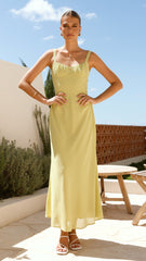 Margo Midi Dress - Lime