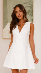 Hani Mini Dress - White
