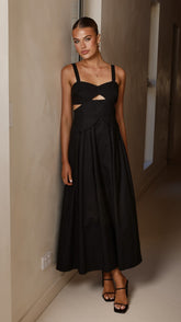 Harleigh Midi Dress - Black