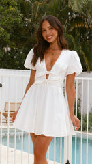 Kaloni Mini Dress - White