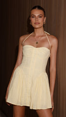 Limoni Mini Dress - Lemon