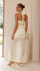 Annika Maxi Dress - Lemon