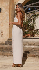 Charlotte Draped Maxi Dress - Ivory