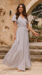 Charlize Maxi Dress - Silver