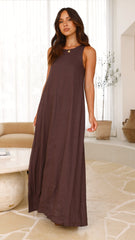 Darcy Maxi Dress - Chocolate