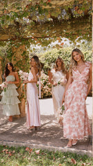 Galilhai Maxi Dress - Peach Floral