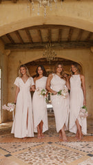 Emma One Sleeve Maxi Dress - Ivory