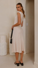 Seona Knit Midi Dress - Natural