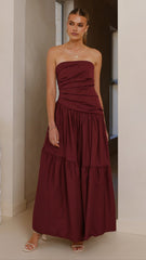 Lola Maxi Dress - Burgundy