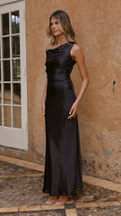 Auria Off Shoulder Maxi Dress - Black