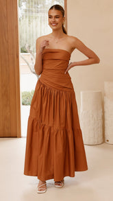 Lola Maxi Dress - Chocolate