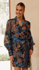 Savale Mini Dress - Black Chateau