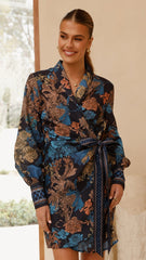 Savale Mini Dress - Black Chateau