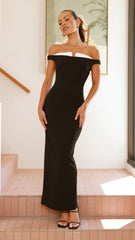 Talmai Maxi Dress - Black / White