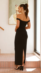 Talmai Maxi Dress - Black / White